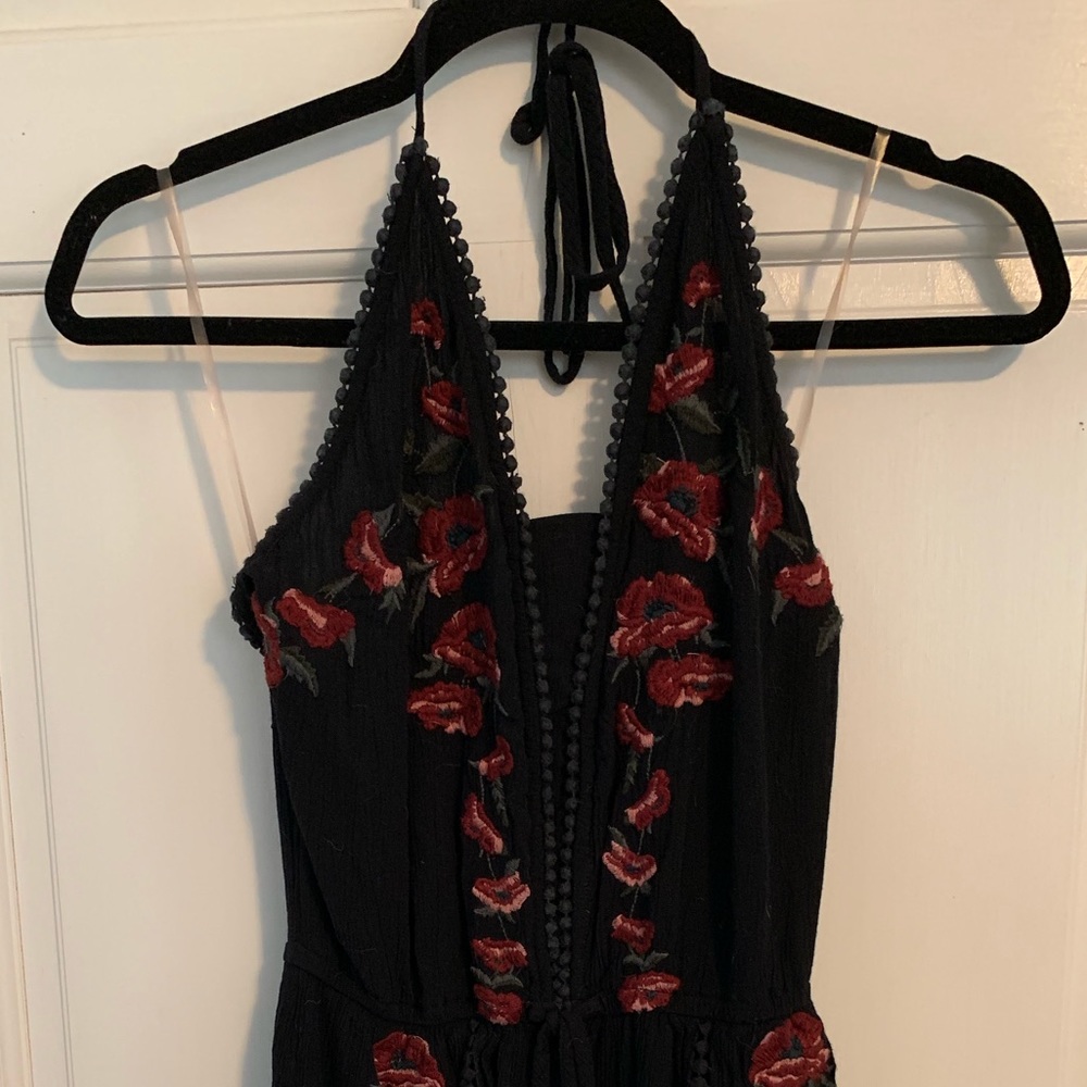 AE Embroidered Rose Romper